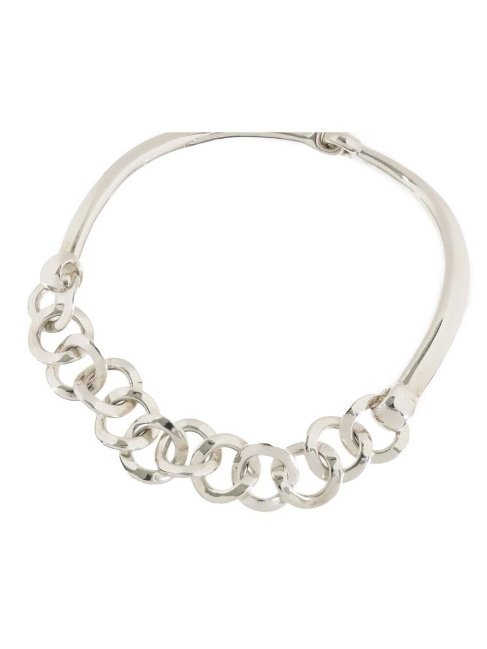 Hermes Vintage Choker Silver Necklace
